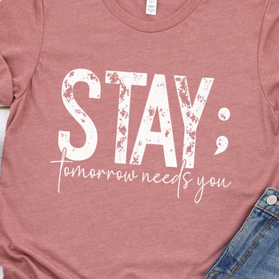 Stay WHITE INK -  Screen Print Transfer