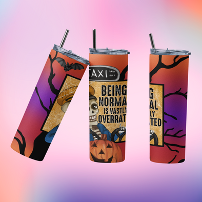 Being Normal - 20 oz Skinny Tumbler Sublimation Transfers