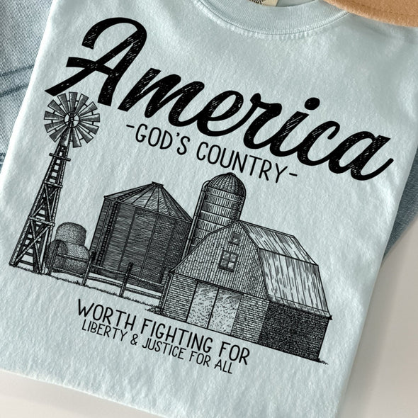 God's Country -  Screen Print Transfer