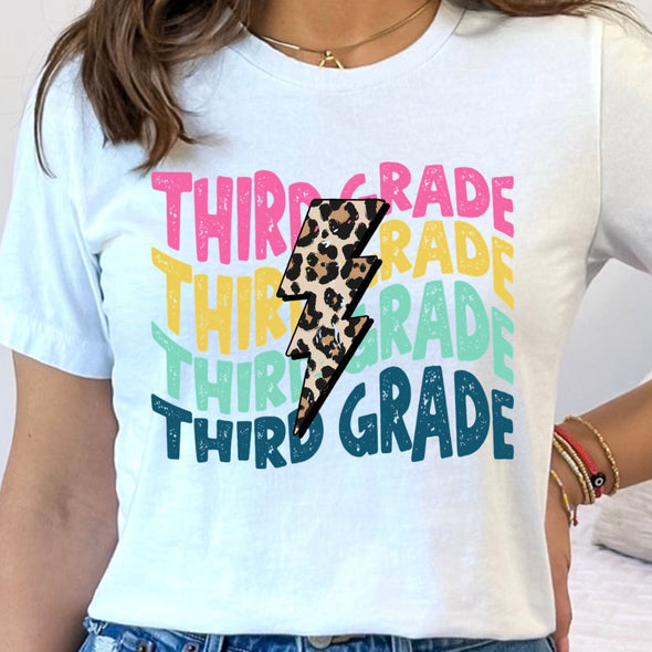 Third Grade Leopard Bolt - DTF Transfer