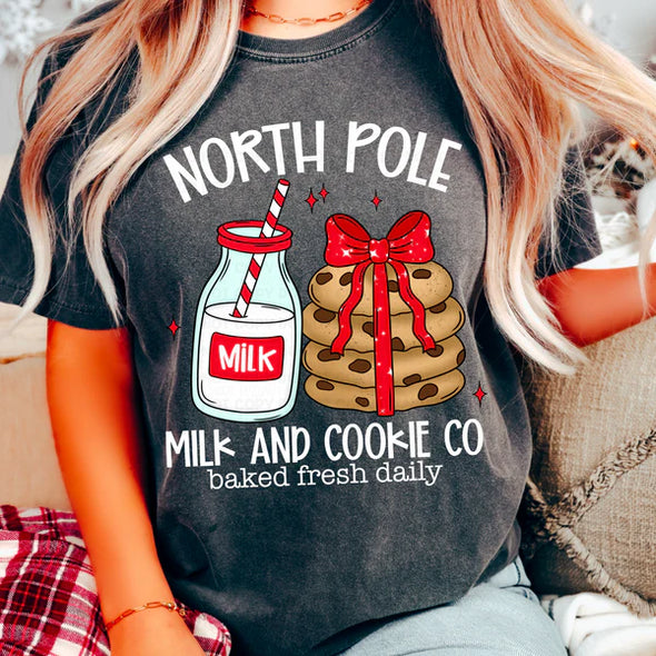 North Pole Milk And Cookie Co WHITE INK - DTF