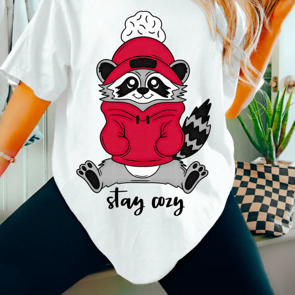 Stay Cozy Raccoon - DTF