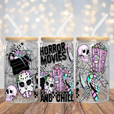 Horror Movies & Chill - 16oz UV DTF CUP WRAP