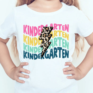 Kindergarten Leopard Bolt - DTF Transfer