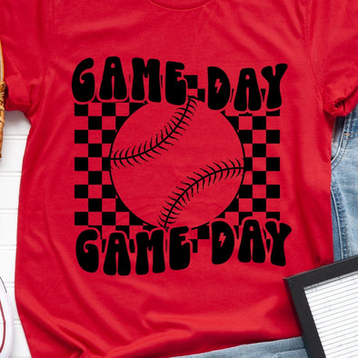 Game Day Baseball -  Screen Print Transfer