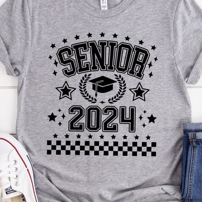 Senior 2024 BLACK INK -  Screen Print Transfer