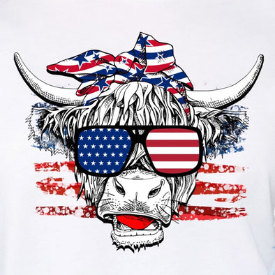 4th Of July Cow - DTF Transfer