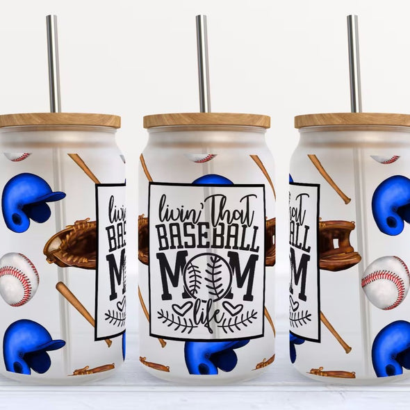 Z68 Baseball Mom - UV DTF CUP WRAP