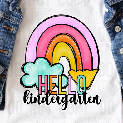 Hello Kindergarten - DTF Transfer