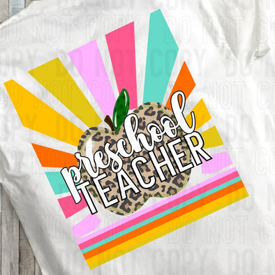 Preschool Teacher - DTF Transfer