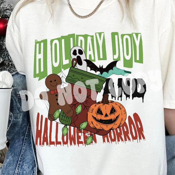 HOLIDAY JOY AND HALLOWEEN HORROR -  DTF