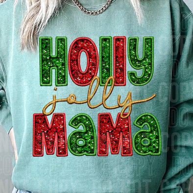 Holly Jolly Mama - DTF Transfer