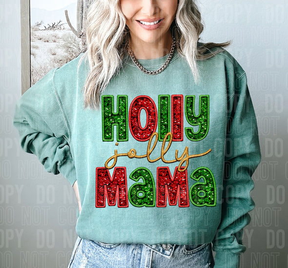 Holly Jolly Mama - DTF Transfer