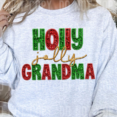 Holly Jolly Grandma - DTF Transfer