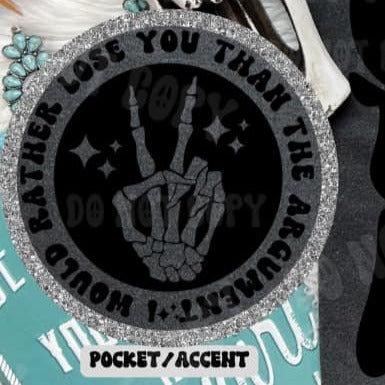 Lose You PATCH  -  Screen Print Transfer