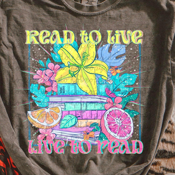 Read to Live - DTF Transfer