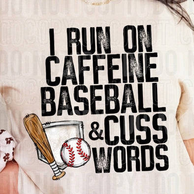 Baseball & Cuss Words - DTF Transfer
