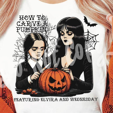 How To Carve A Pumpkin - DTF Transfer