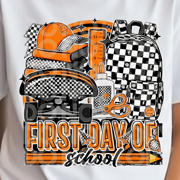 First Day of School Orange - DTF Transfer