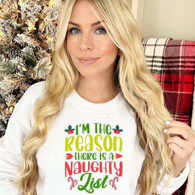 I Am The Reason There Is A Naughty List  - DTF Transfer