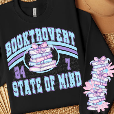 Booktrovert State of Mind & Matching Sleeve - DTF