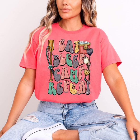 Eat Sleep Camp Repeat - DTF Transfer