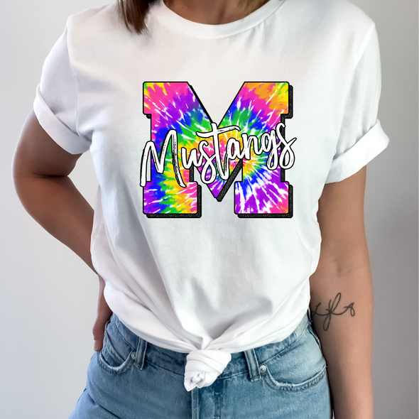 Mustangs Tie Dye - DTF Transfer