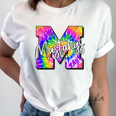 Mustangs Tie Dye - DTF Transfer