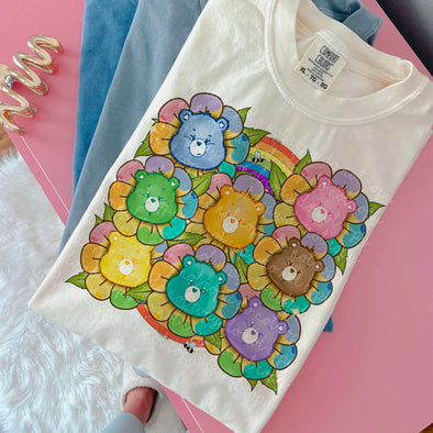 Colorful Bear Flowers - DTF Transfer