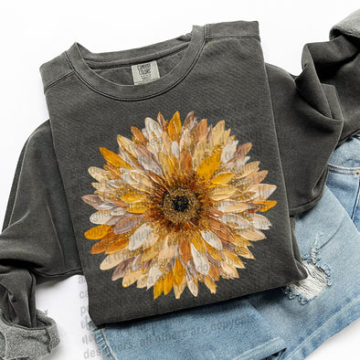 Brushstroke Sunflower  - DTF Transfer