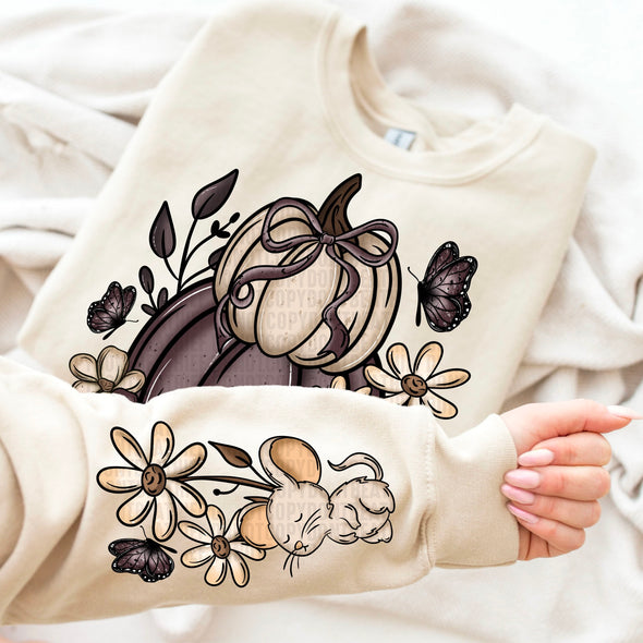 Stacked Pumpkins SLEEVE INCLUDED - DTF Transfer