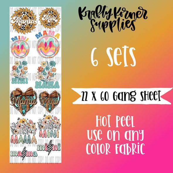 Mommy & Me GANG SHEET - DTF Transfer