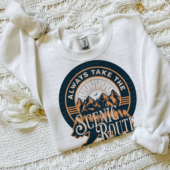 Always Take the Scenic Route - DTF Transfer