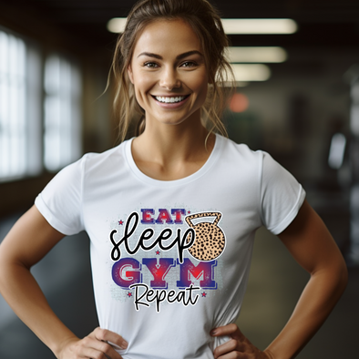 Eat Sleep Gym Repeat -  DTF