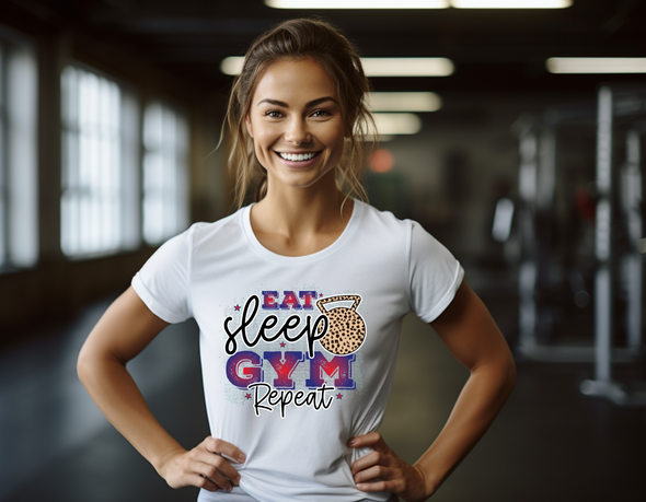 Eat Sleep Gym Repeat -  DTF