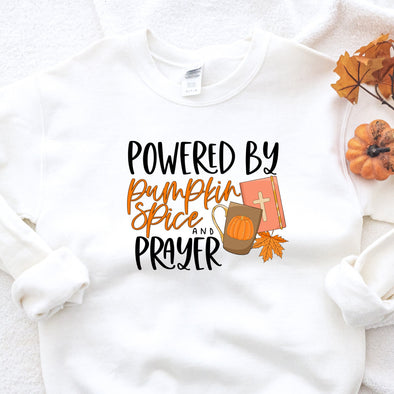 Powered By Pumpkin Spice & Prayer  - DTF