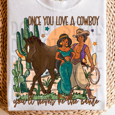 Once You Love A Cowboy - DTF Transfer