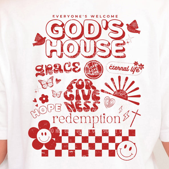 Everyone's Welcome God's House - DTF