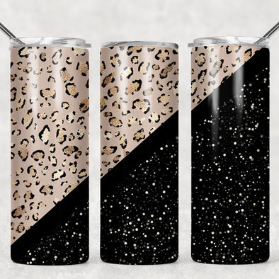 Cheetah Print Leopard Print Gold  - 20 oz Skinny Tumbler Sublimation Transfers