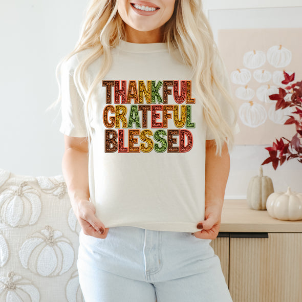 Thankful Grateful Blessed - DTF