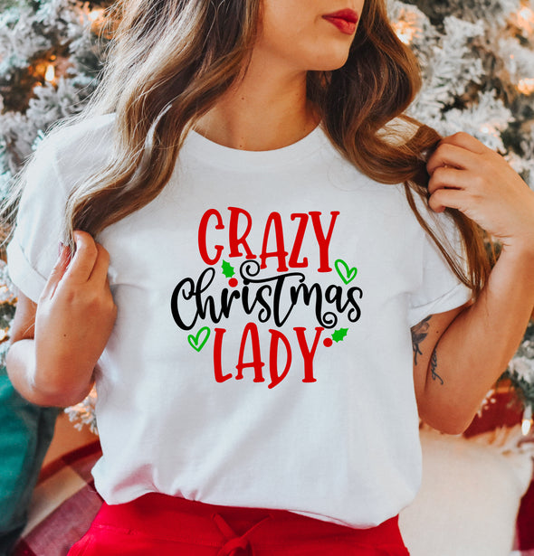 Cazy Christmas Lady -  DTF Transfer