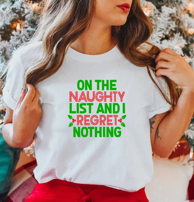 On The Naughty List No Regrets - DTF Transfer