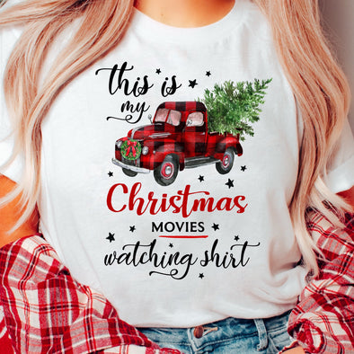 This Is My Christmas Movies Watching Shirt - DTF Transfer