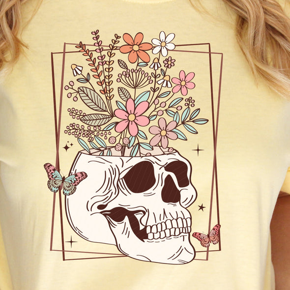 Floral Skull - DTF