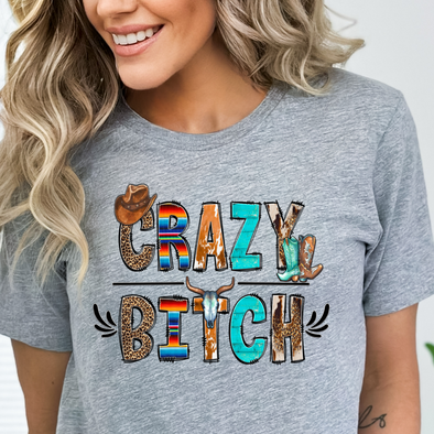 Crazy Bit$# Western - DTF