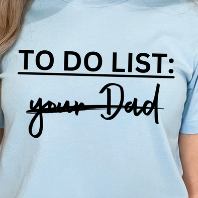 To Do List -  Screen Print Transfer