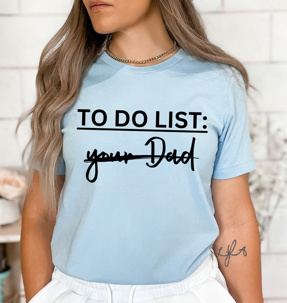 To Do List -  Screen Print Transfer