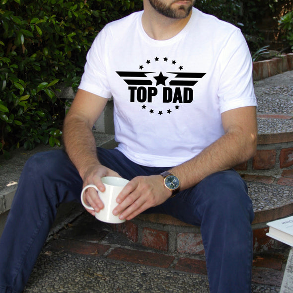 Top Dad BLACK -  Screen Print Transfer