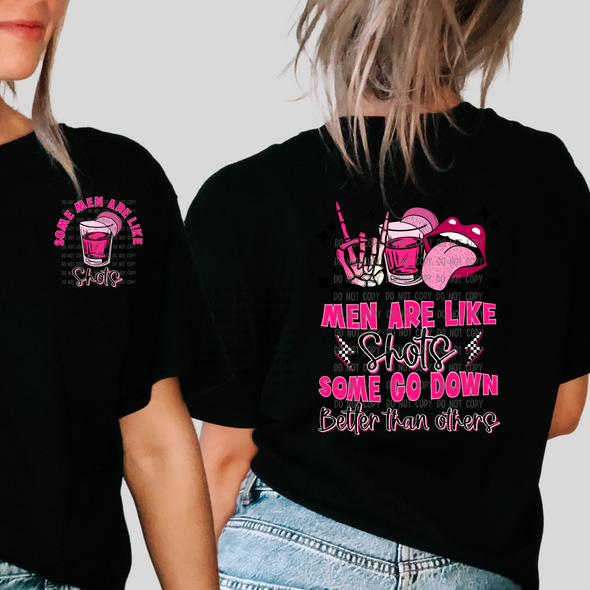 Men Are Like Shots Pocket- DTF