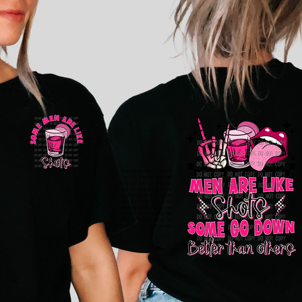 Men Are Like Shots Pocket- DTF